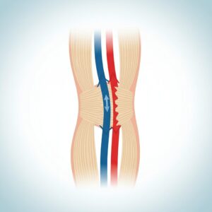 Image 1 - An illustration showing how calf muscles act as a pump to push blood upward against gravity.