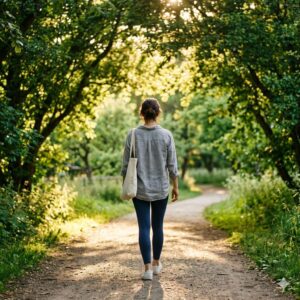 이미지 4 : 가벼운 발걸음으로 산책을 즐기는 뒷모습