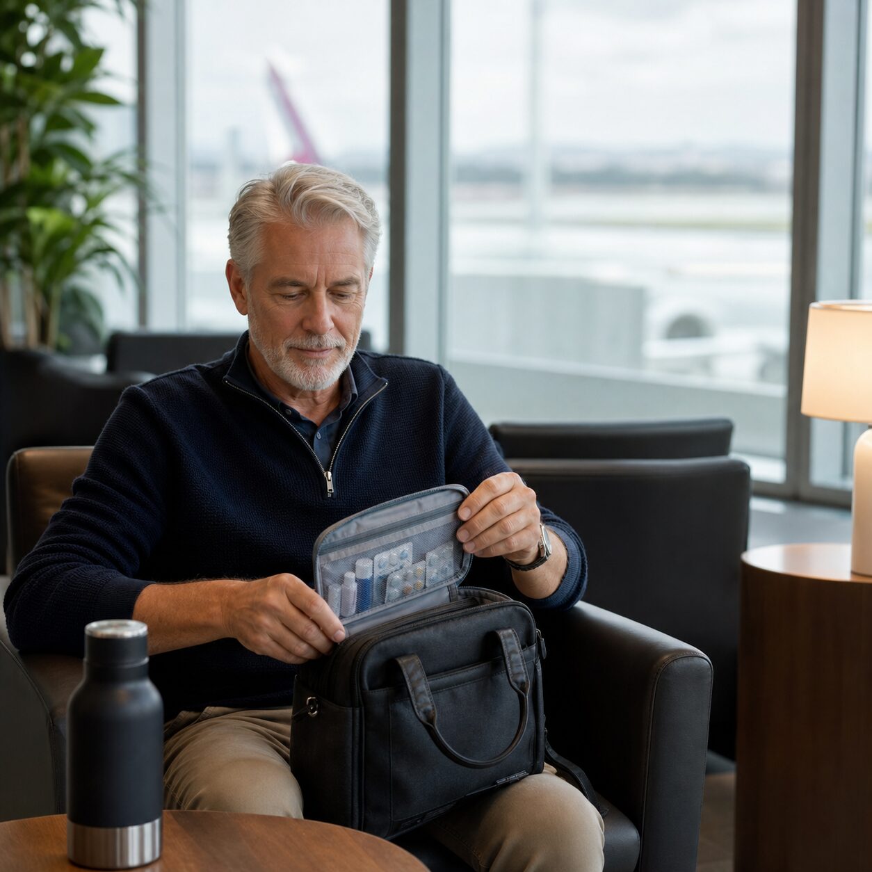 Keeping medicines safely in hand luggage at the airport