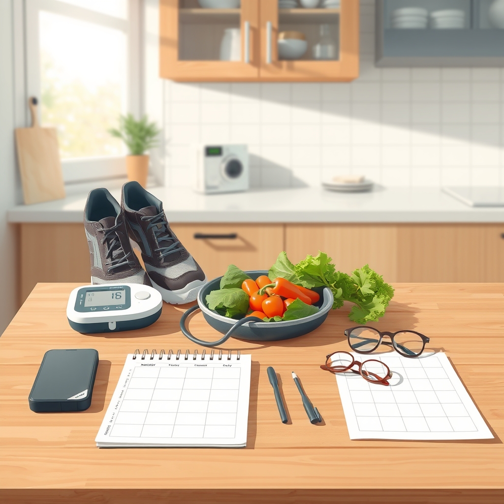 Image 1 - A practical weekly brain-health routine with exercise, blood pressure care, nourishing food, hearing care, and planning tools.