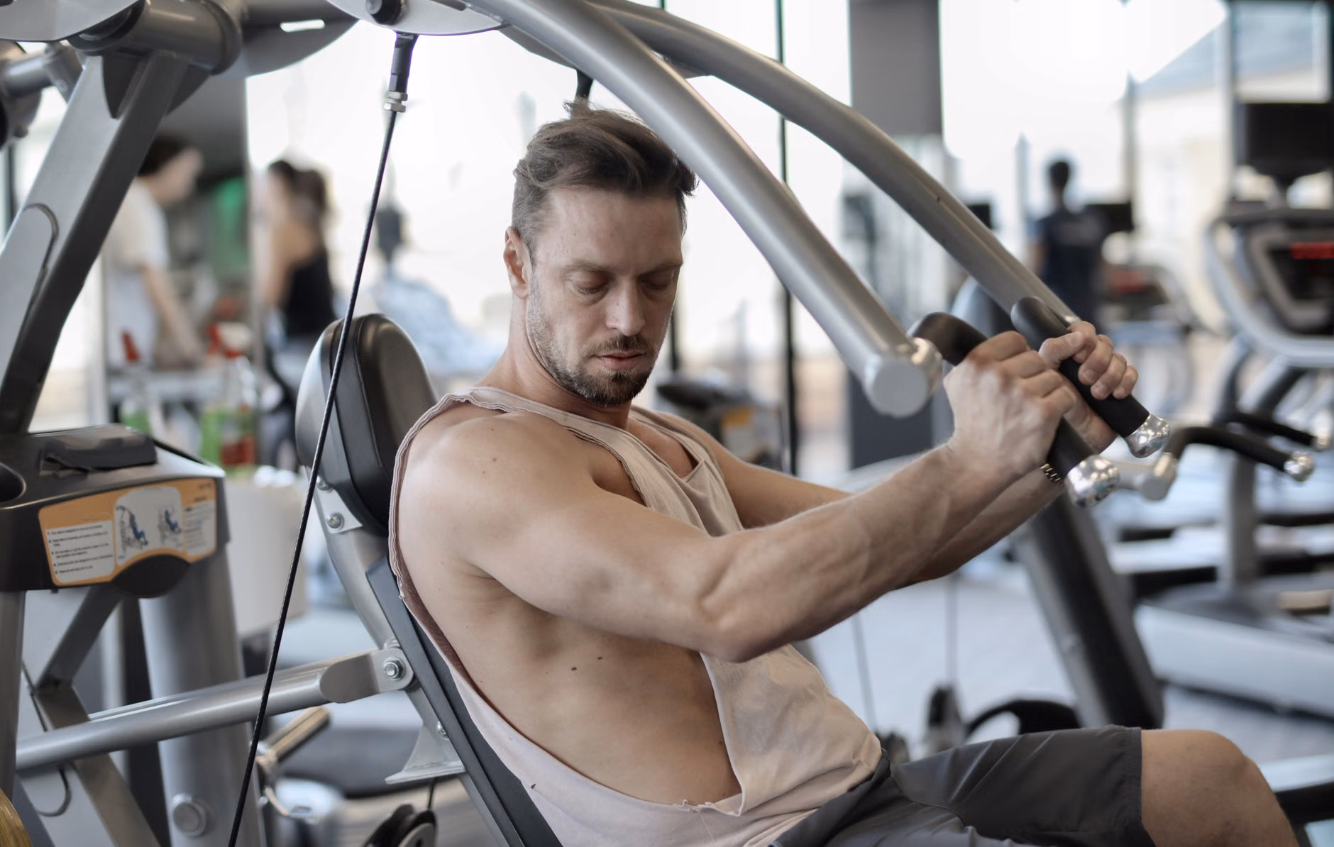 Focus on shoulder placement and posture for seated exercises.