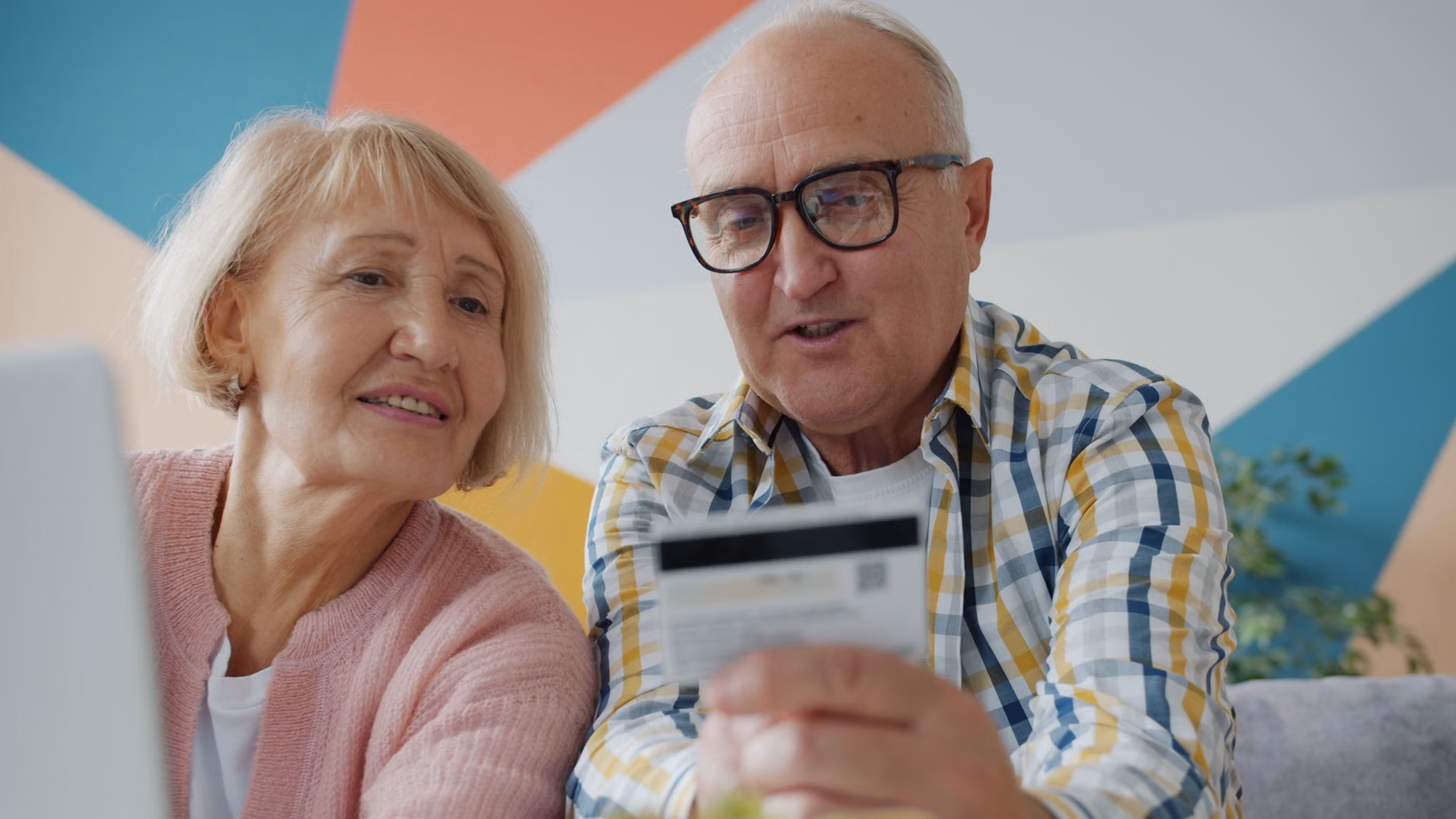 Modern digital interface for senior-friendly financial management.
