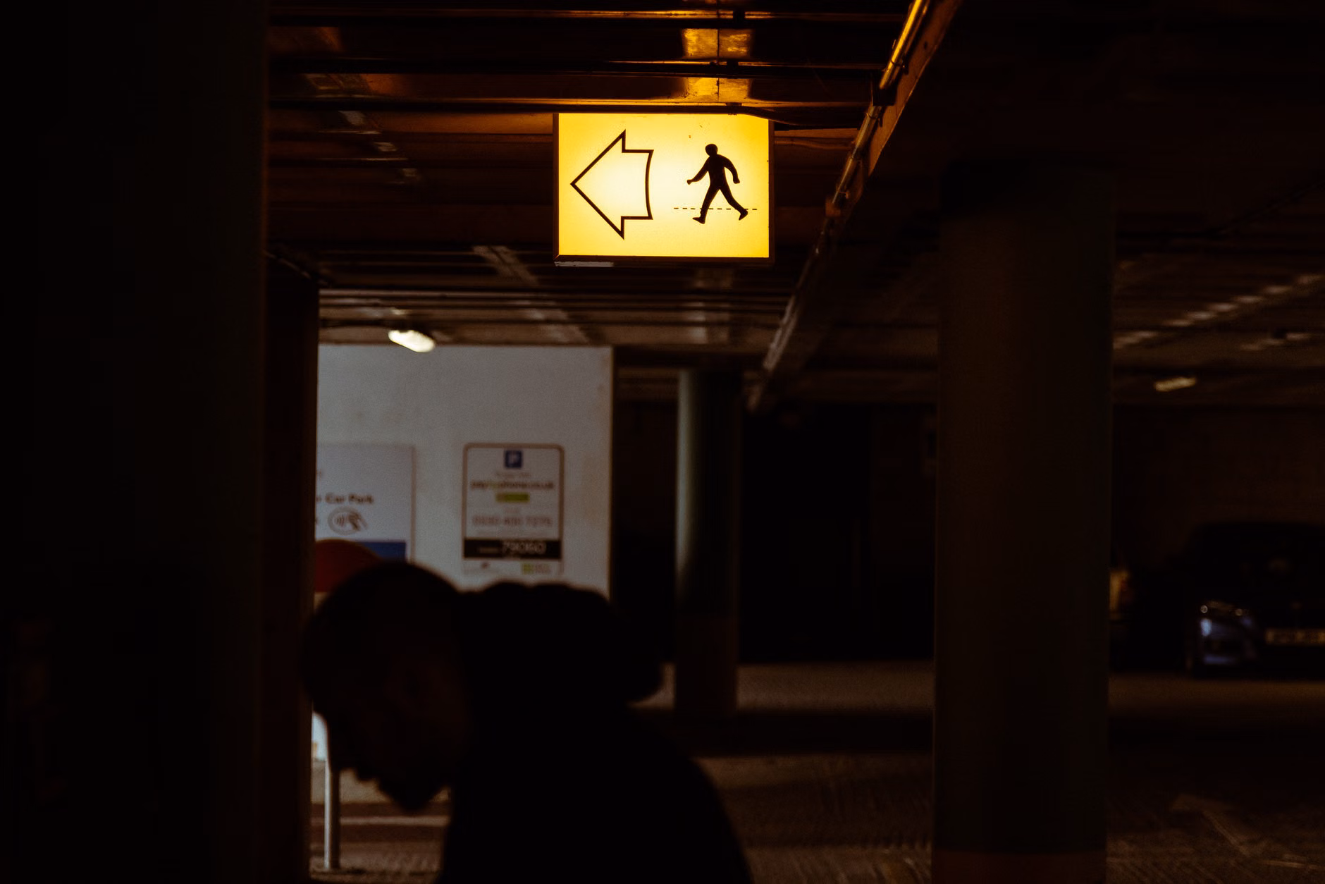 Barrier-free, well-lit pedestrian pathway with clear wayfinding.