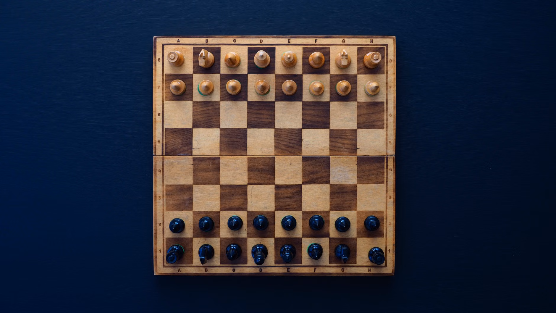 Cognitive Vitality Through Chess: A Practical Guide to Learning Tactics for Seniors 3 A top-down view of a chess board setup for a tactical move.