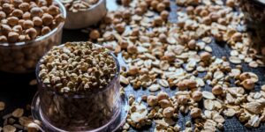A diverse selection of legumes and whole grains representing a molybdenum-rich diet.