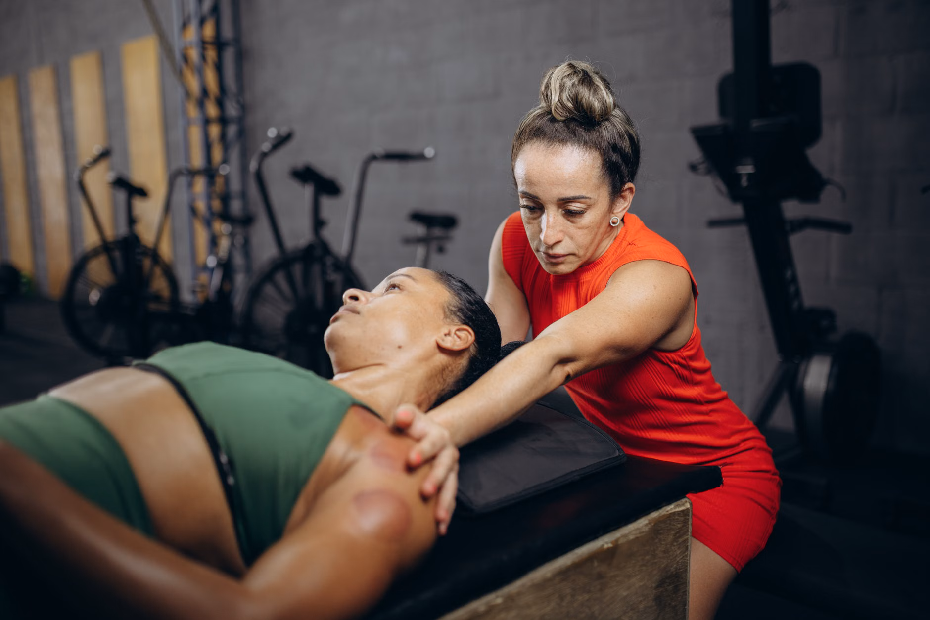 Proper seated posture for shoulder mobility exercises
