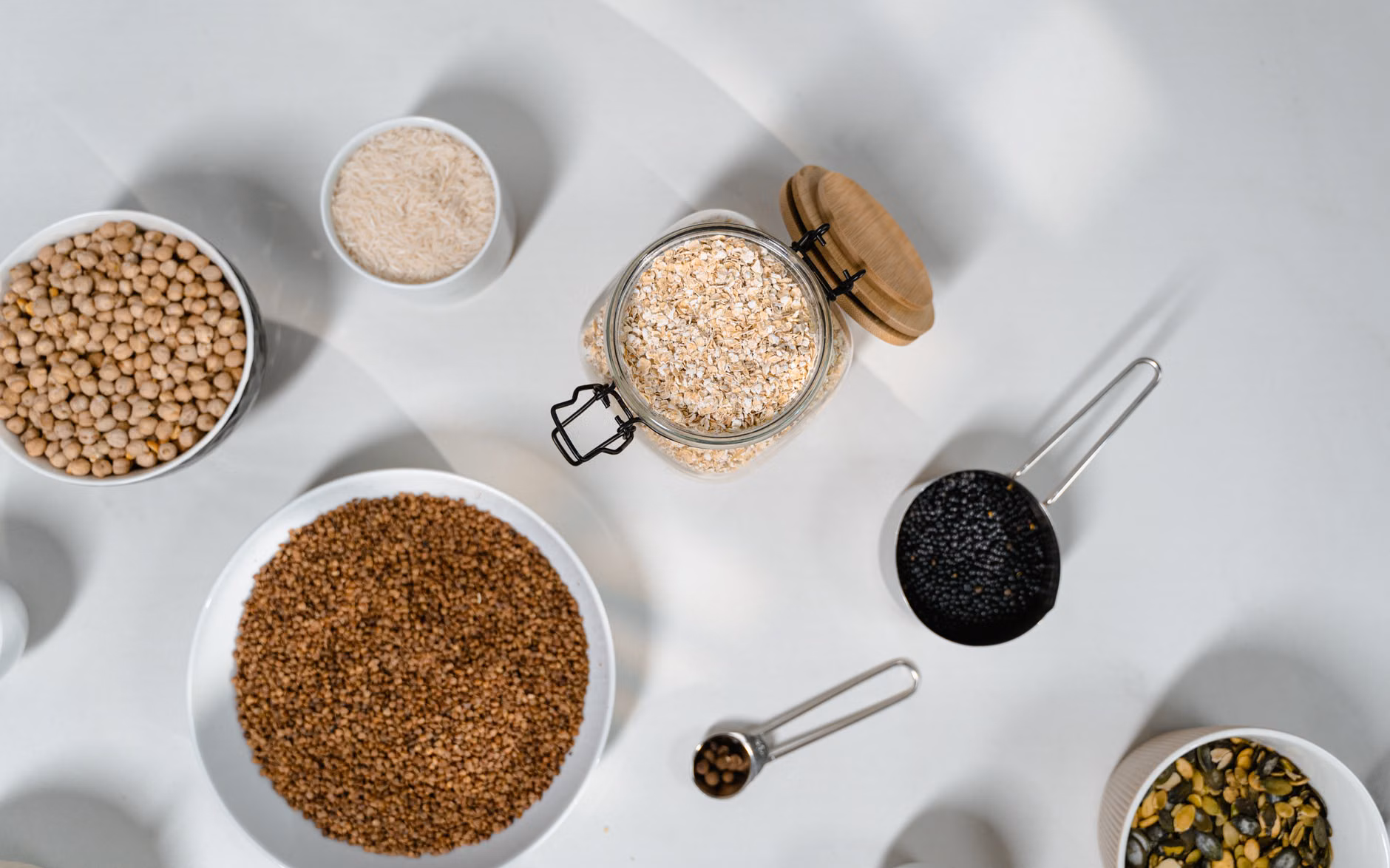 Dietary Silicon: A Practical Guide to Supporting Collagen and Bone Health After 60 2 Bowls filled with various whole grains and legumes, which are good sources of silicon.