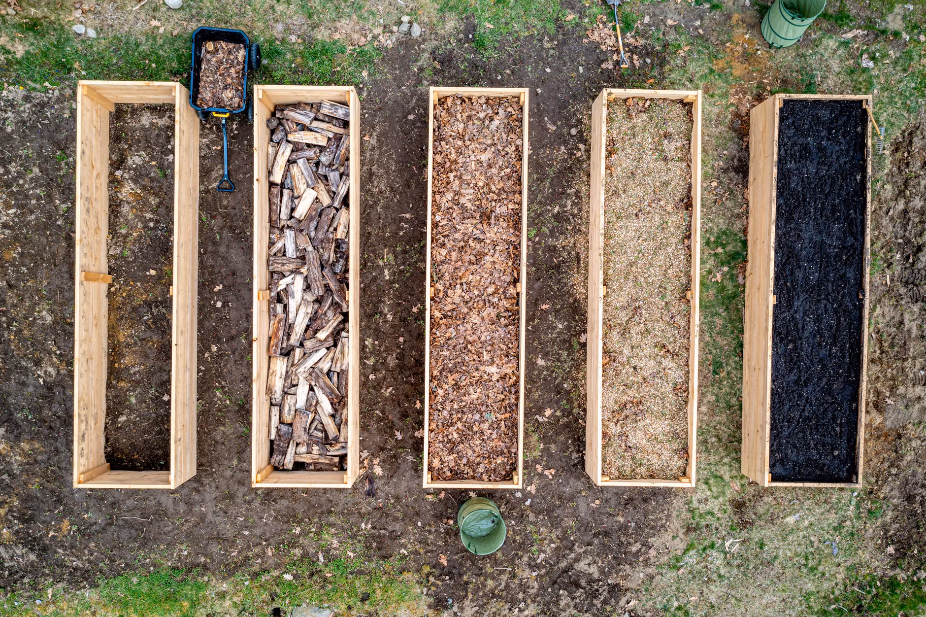 Waist-high raised garden bed built for comfortable, accessible gardening.