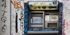Modern, accessible ATM machine in a public space.