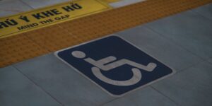 A modern, accessible city sidewalk with smooth, safe paving and ample space.